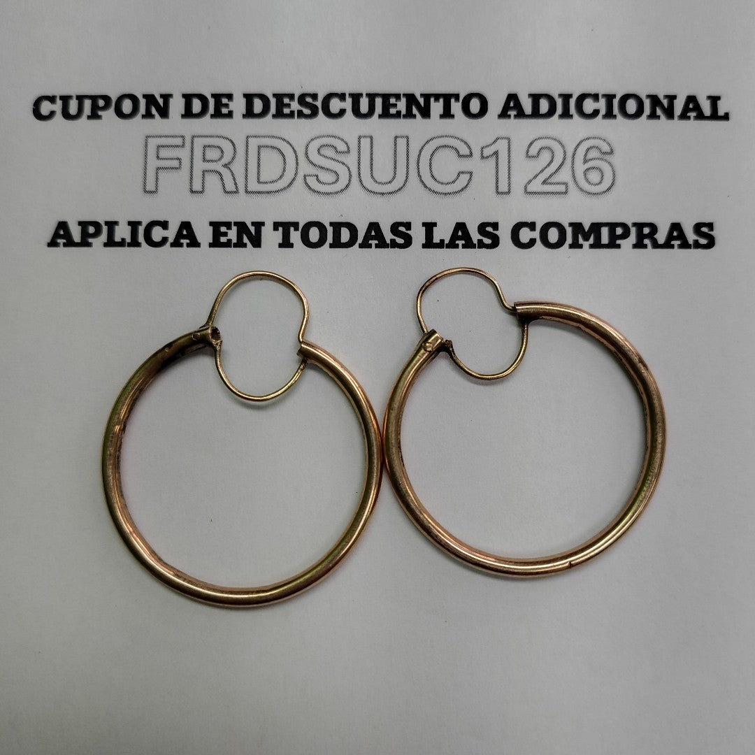 ARRACADAS PAR ORO 8 K 2.9 GRMS (SEMINUEVO)