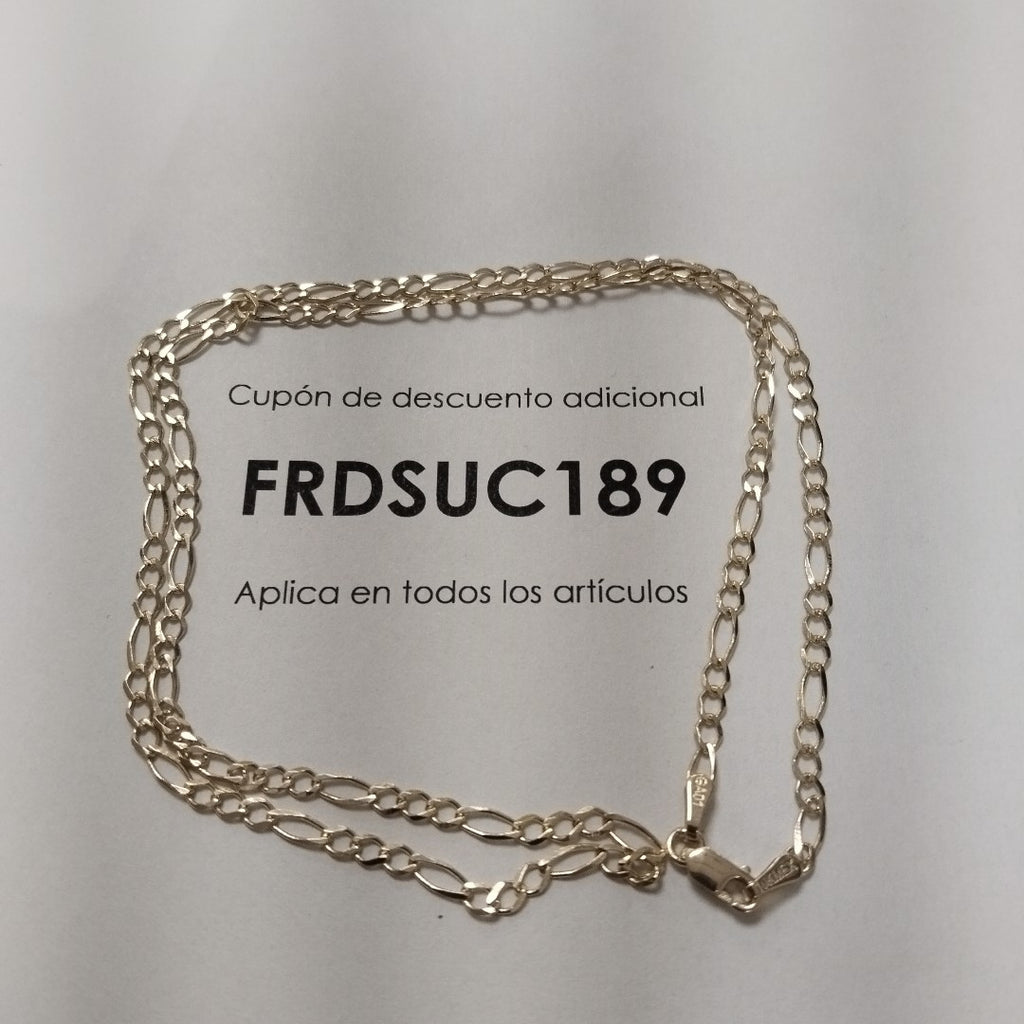 CADENAS TEJIDO 3X1 ORO 10K 50 CM 3.9 GR (NUEVO)