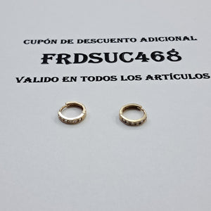 ARRACADAS PAR ORO 14 K 1 GRMS (SEMINUEVO)