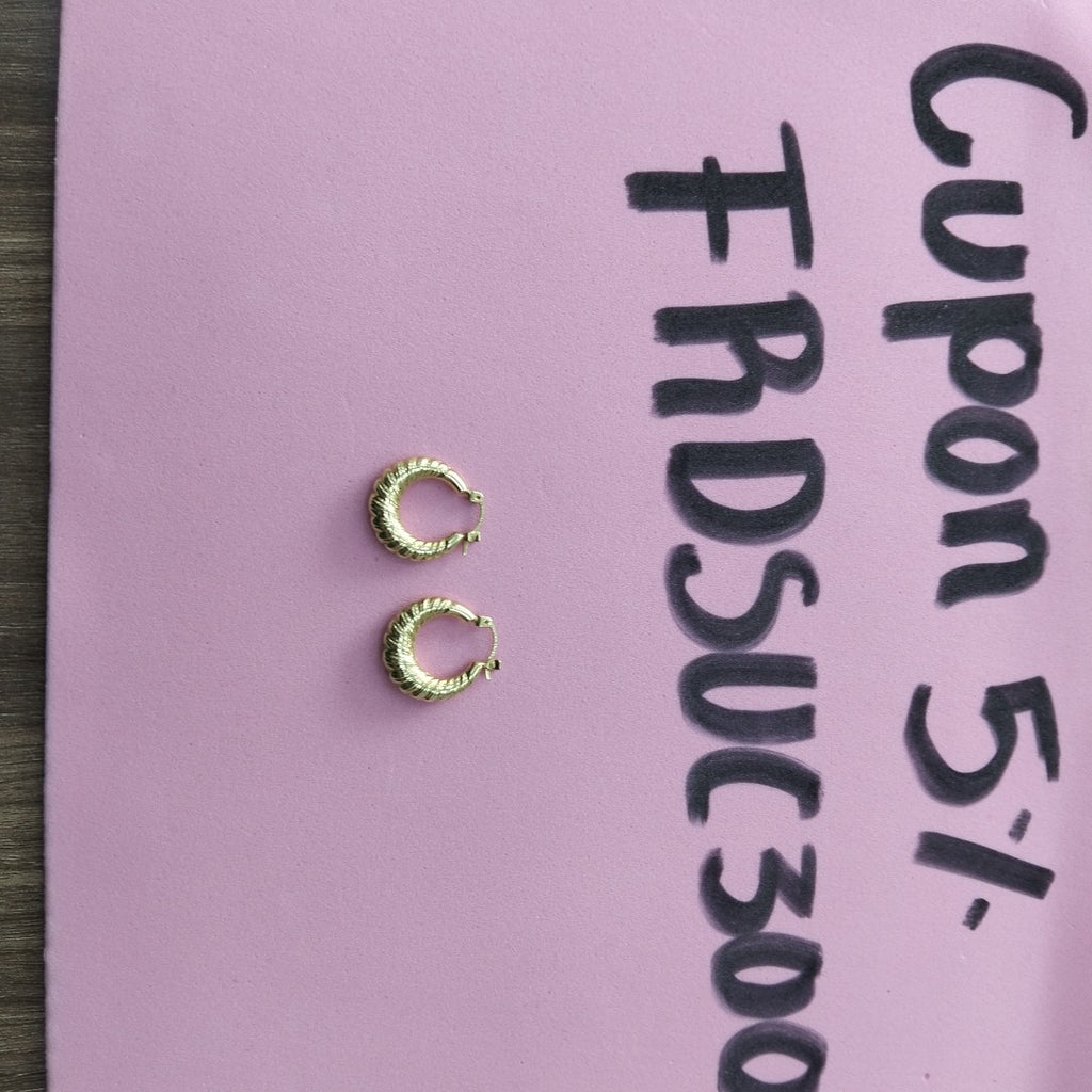 ARRACADAS PAR ORO 14 K 2.3 GRMS (SEMINUEVO)