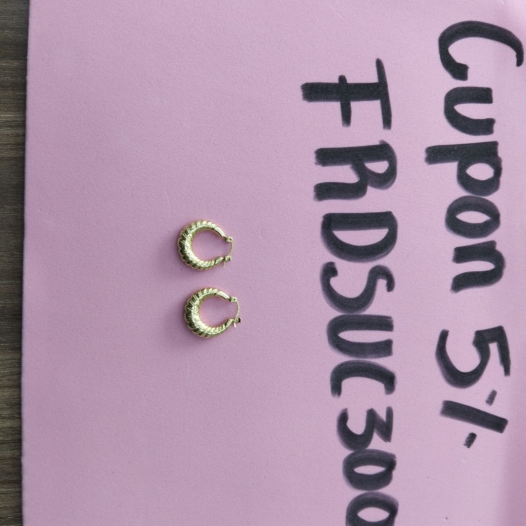 ARRACADAS PAR ORO 14 K 2.3 GRMS (SEMINUEVO)