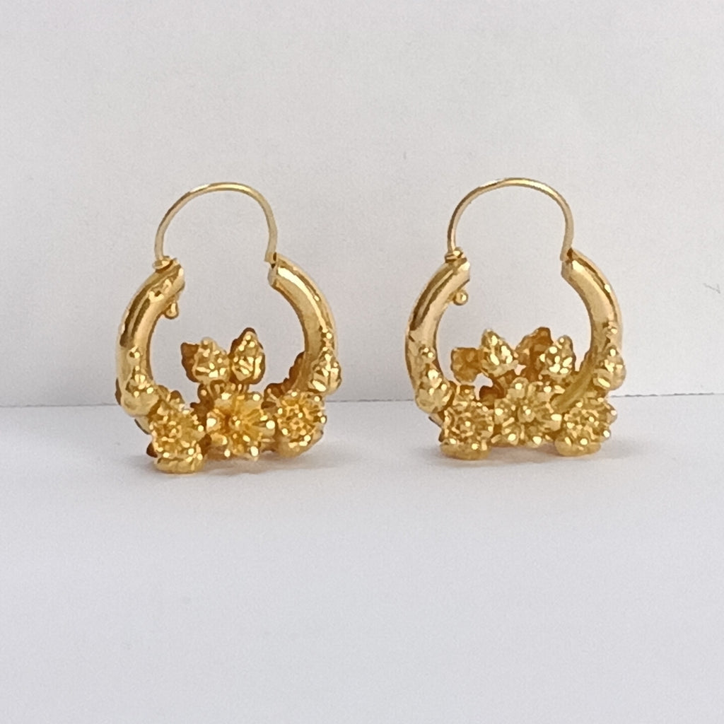 ARRACADAS PAR ORO 14 K 5 GRMS (SEMINUEVO)