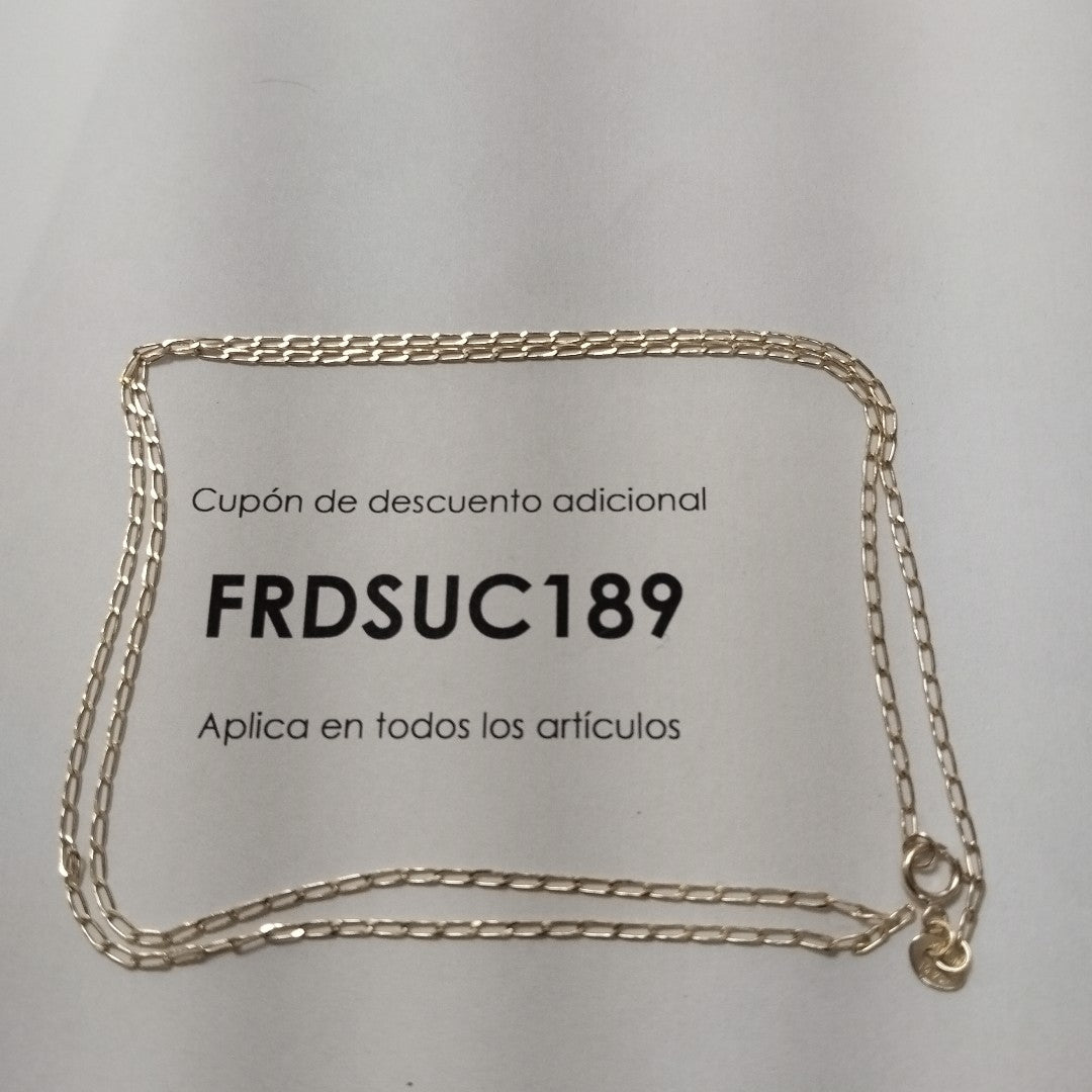 CADENAS TEJIDO ESLABONES ORO 10K 55 CM 1.9 GR (NUEVO)
