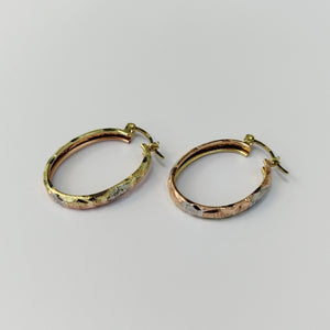 ARRACADAS PAR ORO, RODIADO 14 K 2.4 GRMS (SEMINUEVO)