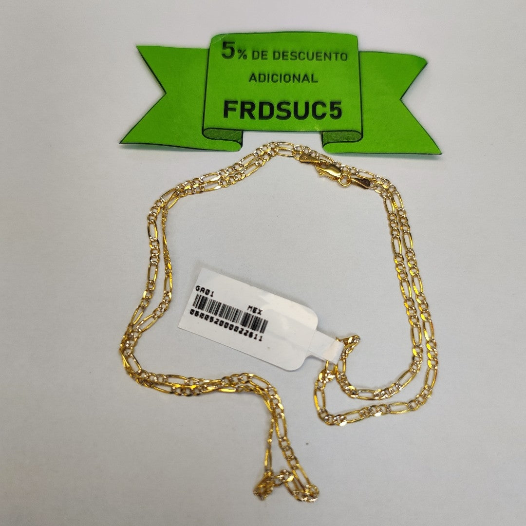 CADENAS TEJIDO 3X1 ORO 14K 55 CM 4.8 GR (NUEVO)
