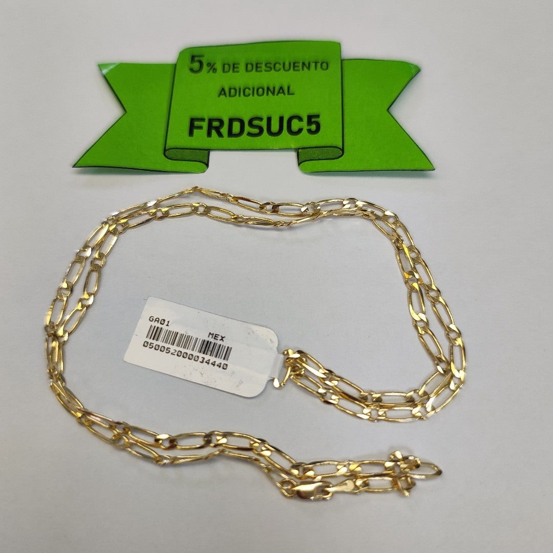 CADENAS 1X1 ORO 14K 55 CM 7.4 GR (NUEVO)