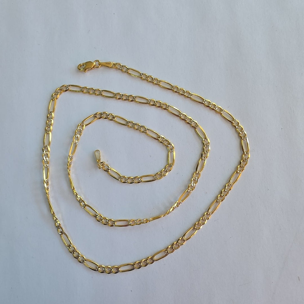 CADENAS 3X1 DIAMANTADA ORO 14K 55 CM 8.5 GR (NUEVO)