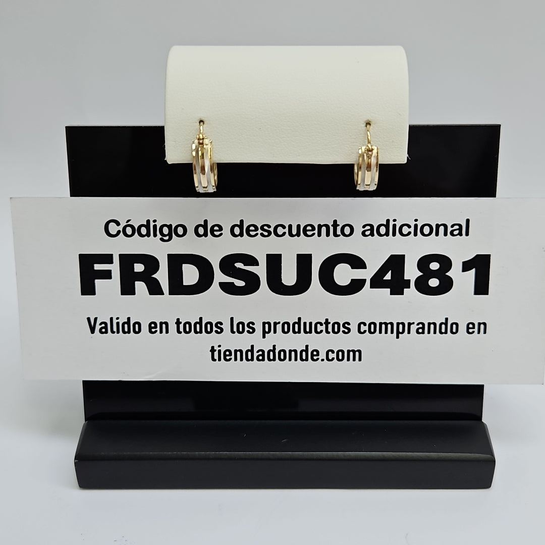 ARETES ARRACADAS ORO 10K 1.6 GR (NUEVO)