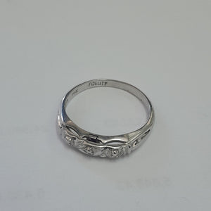 ANILLITO ORO, ORO BLANCO 14 K 2 GRMS (SEMINUEVO)