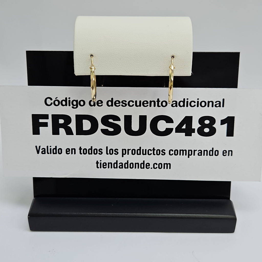 ARETES ARRACADAS ORO 10K 1.5 GR (NUEVO)