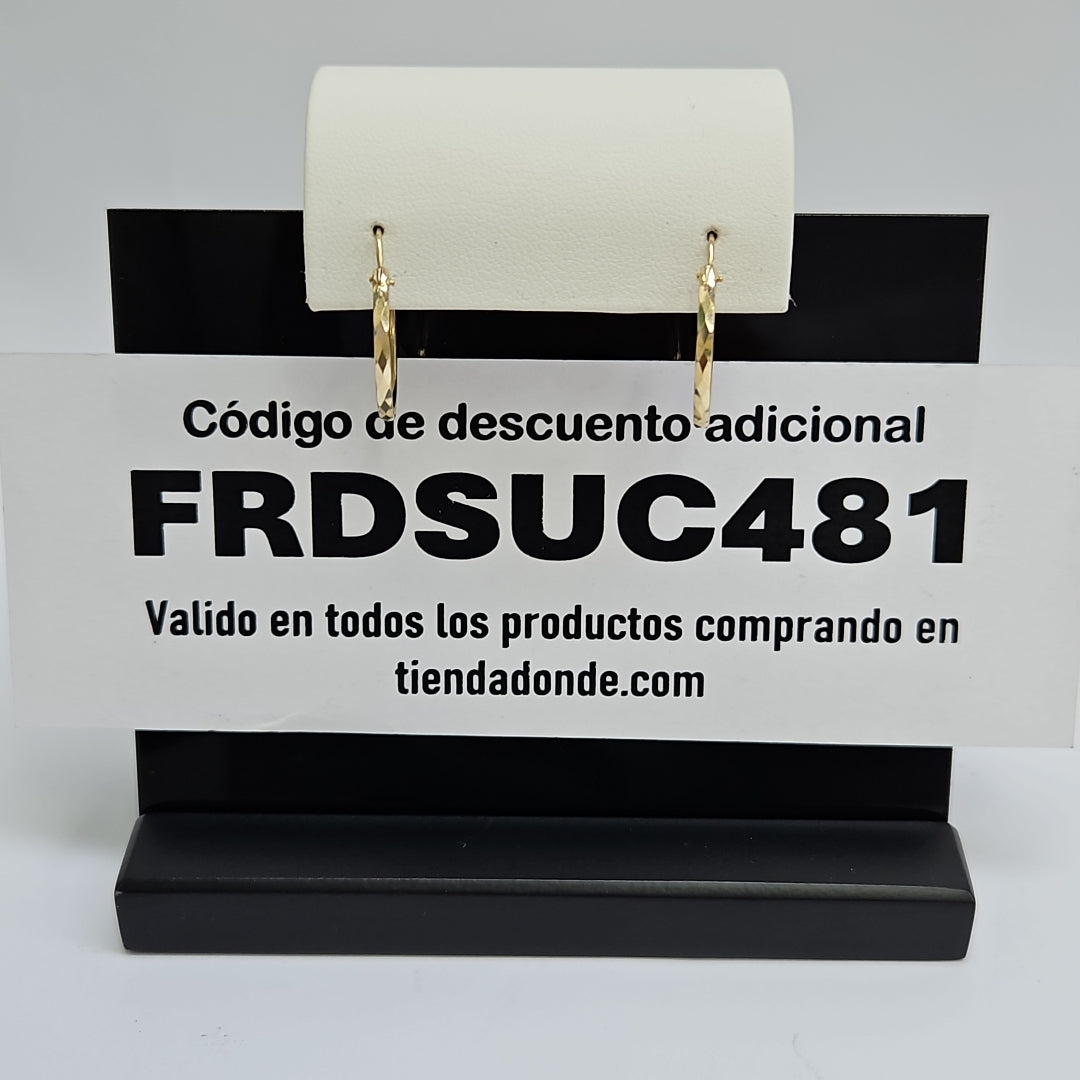 ARETES ARRACADAS ORO 10K 1.5 GR (NUEVO)