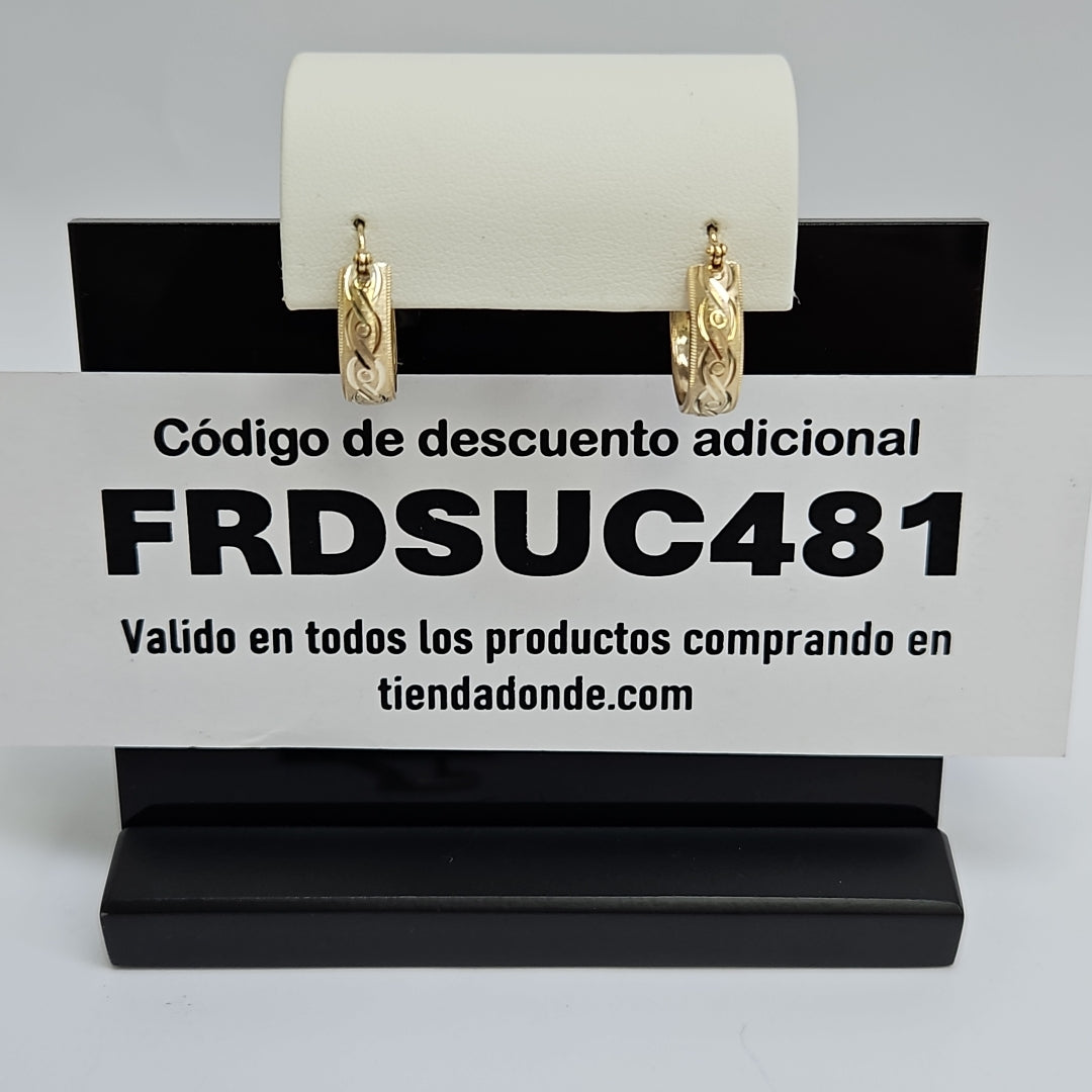 ARETES ARRACADAS ORO 10K 2.7 GR (NUEVO)