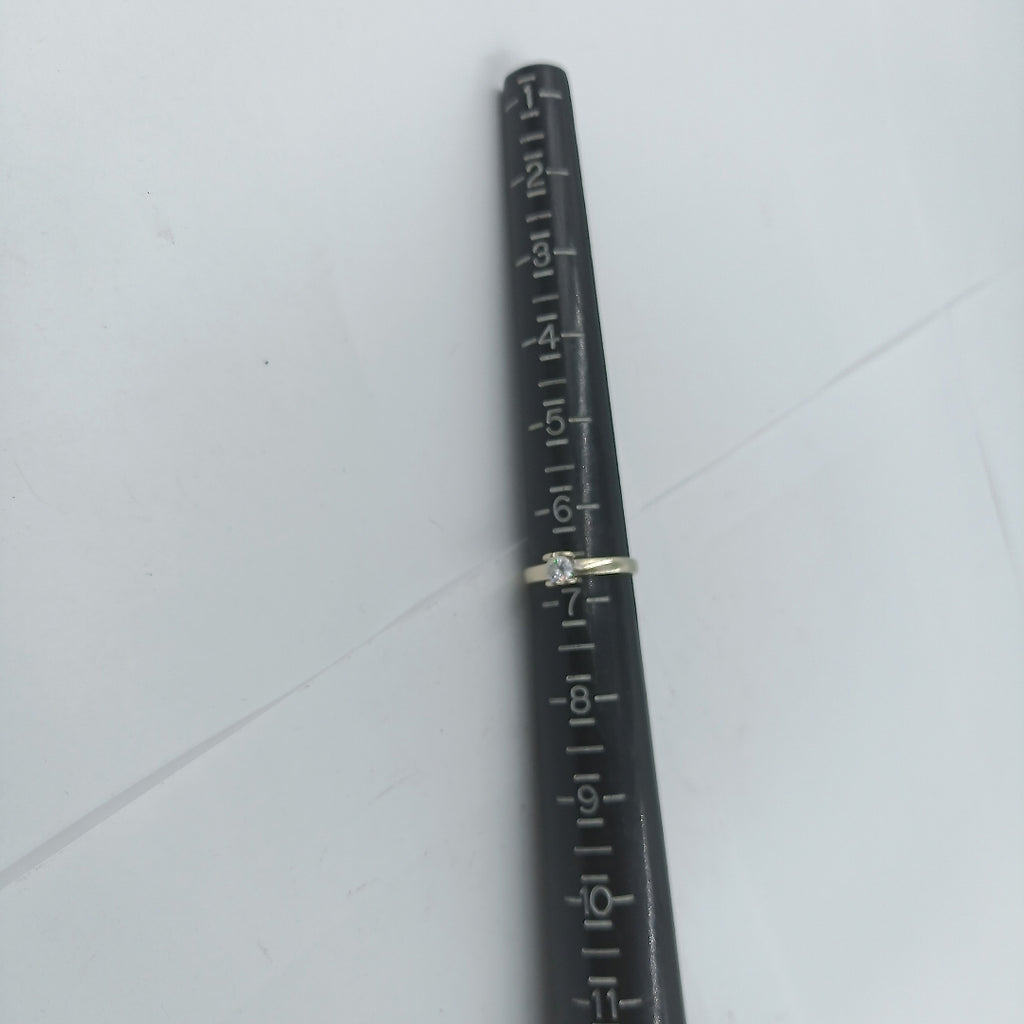 ANILLITO, SOLITARIO ORO 10 K 1.5 GRMS (SEMINUEVO)