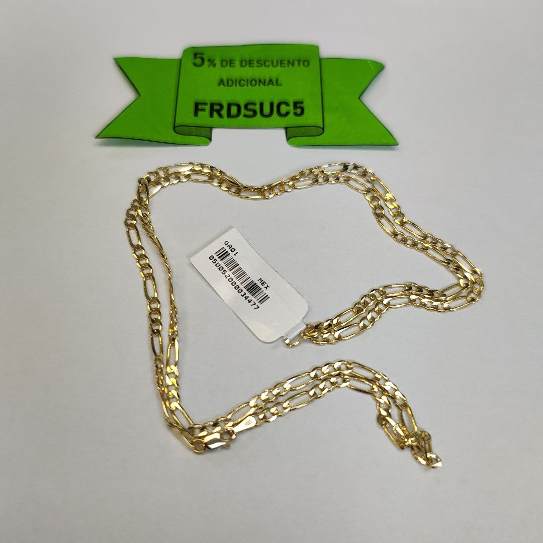CADENAS 3X1 ORO 14K 60 CM 8.8 GR (NUEVO)