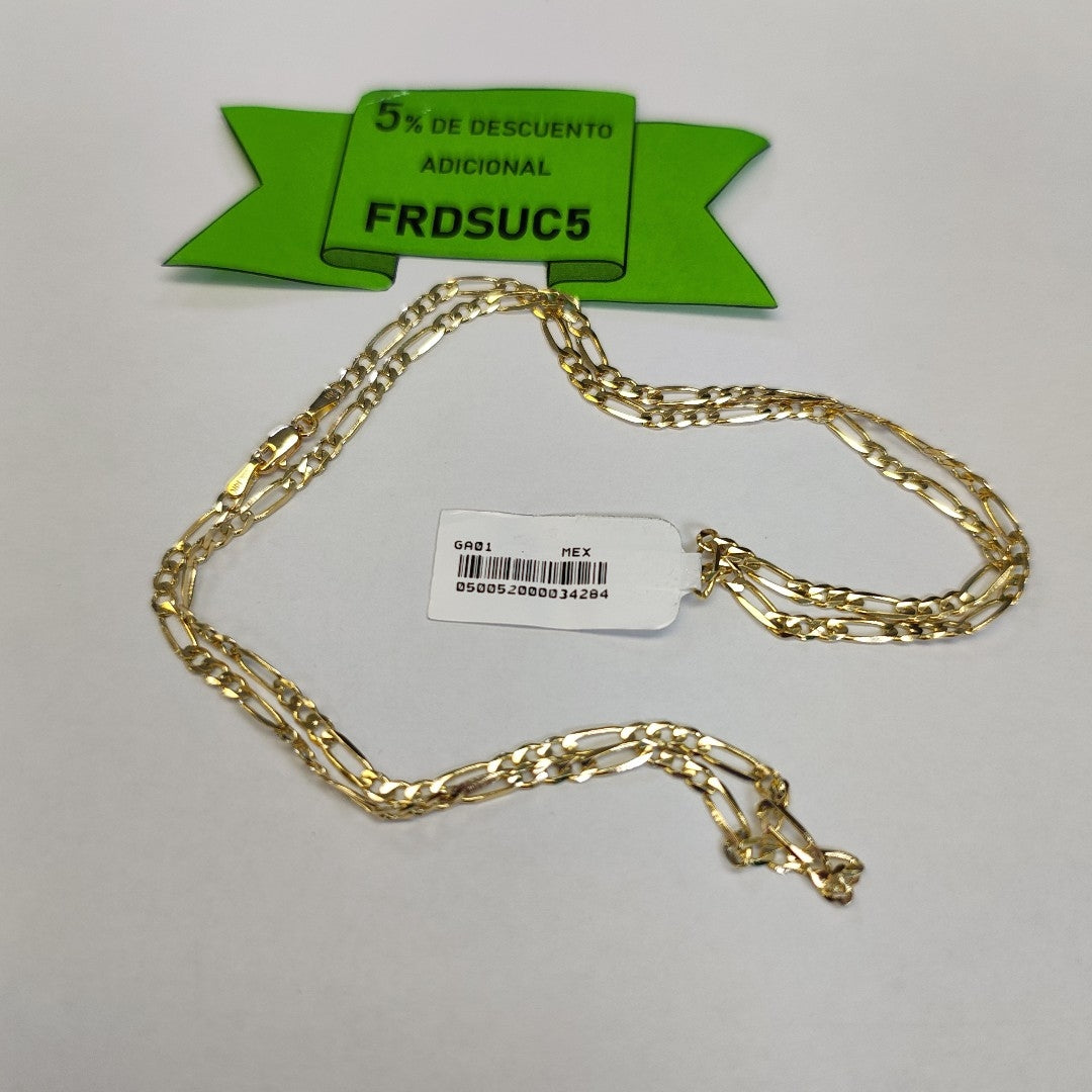 CADENAS 3X1 ORO 14K 60 CM 8 GR (NUEVO)