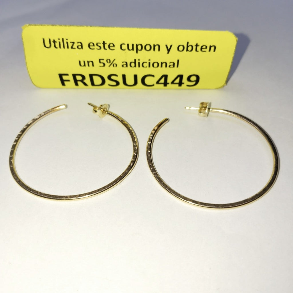 ARRACADAS PAR ORO 14 K 6.4 GRMS (SEMINUEVO)