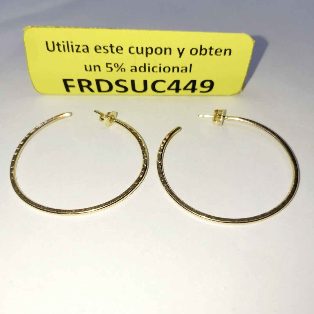 ARRACADAS PAR ORO 14 K 6.4 GRMS (SEMINUEVO)