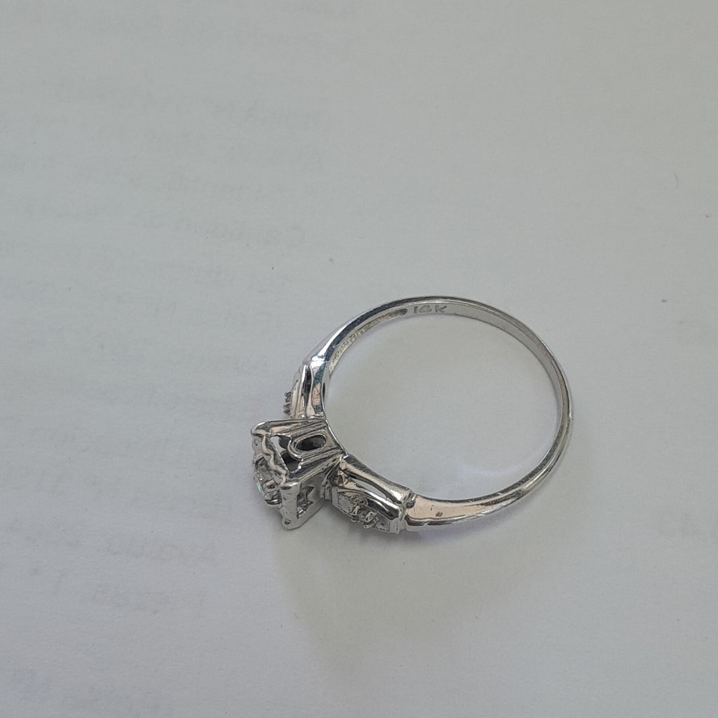 ANILLITO ORO, ORO BLANCO 14 K 1.8 GRMS (SEMINUEVO)