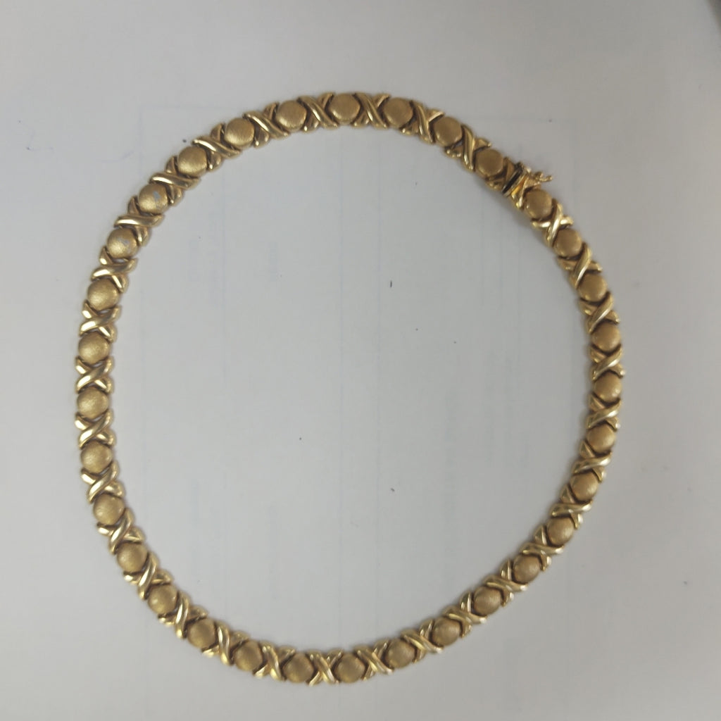 GARGANTILLA ORO COMBINADO 14 K 32,90 GRMS (SEMINUEVO)