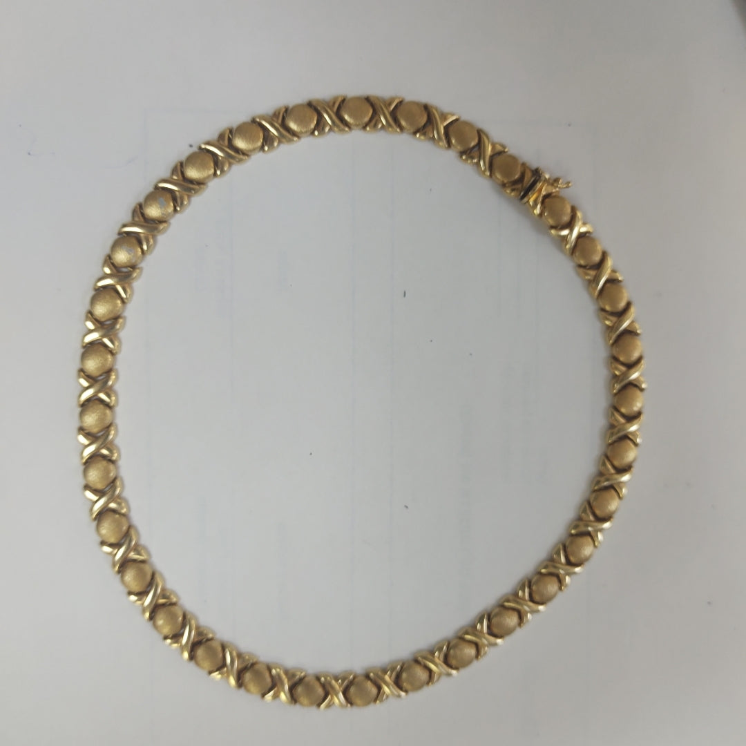 GARGANTILLA ORO COMBINADO 14 K 32,90 GRMS (SEMINUEVO)