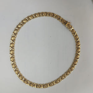 GARGANTILLA ORO COMBINADO 14 K 32,90 GRMS (SEMINUEVO)