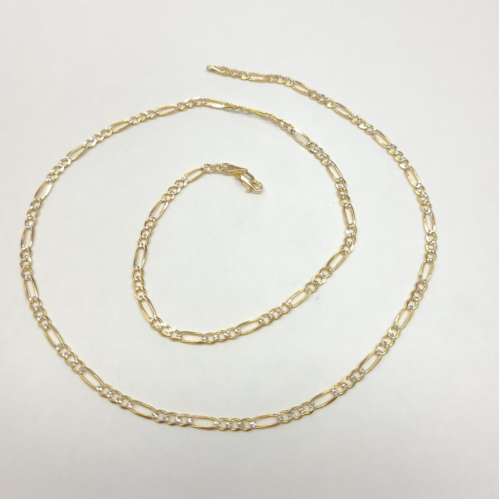CADENAS 3X1 DIAMANTADA ORO 14K 55 CM 8.6 GR (NUEVO)