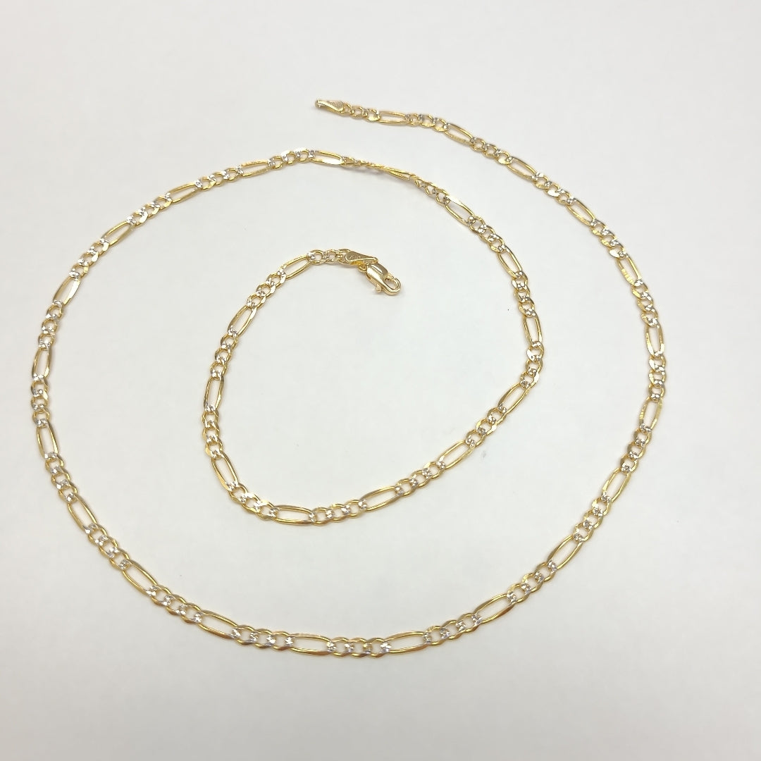 CADENAS 3X1 DIAMANTADA ORO 14K 55 CM 8.6 GR (NUEVO)
