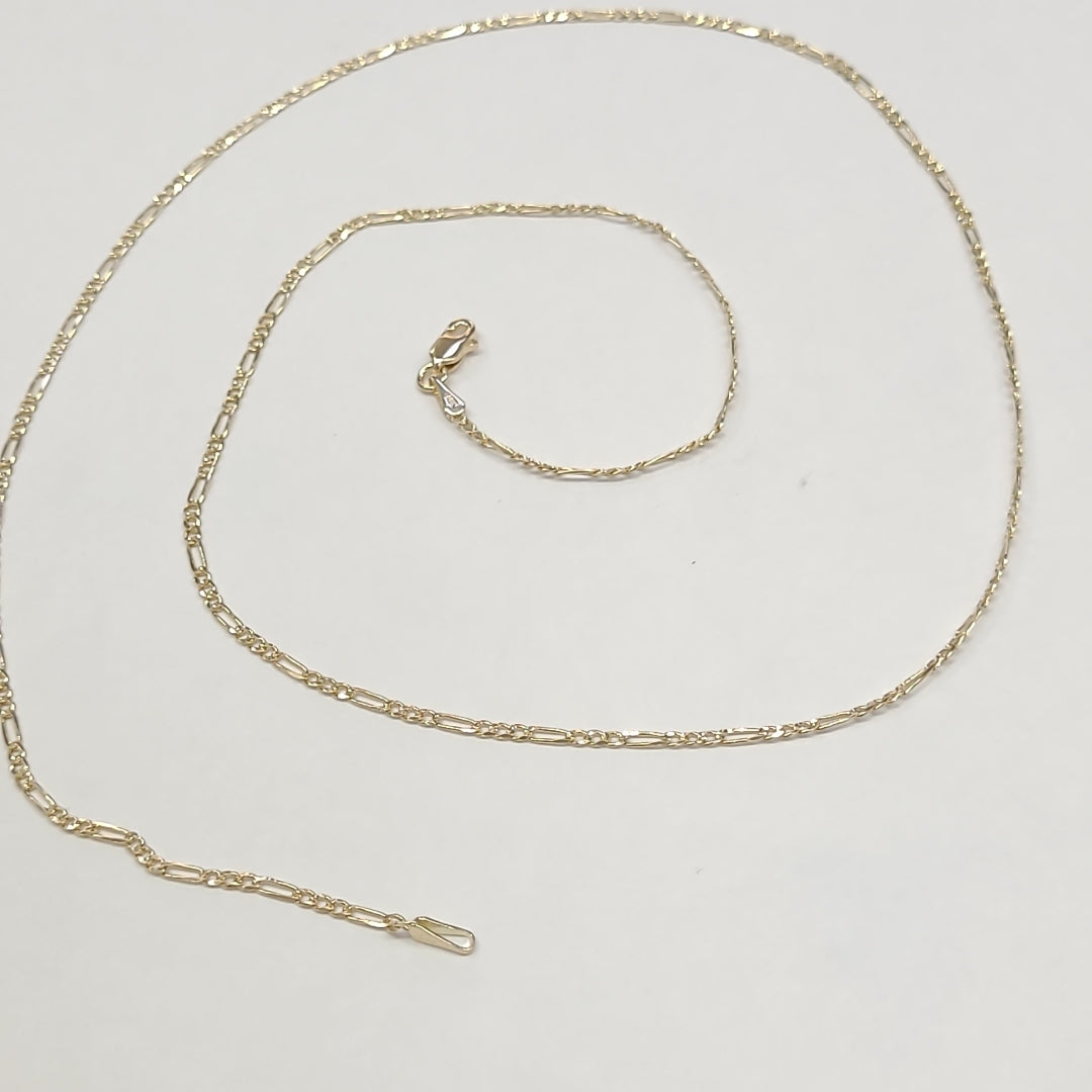CADENAS 3X1 ORO 14K 55 CM 3.9 GR (NUEVO)