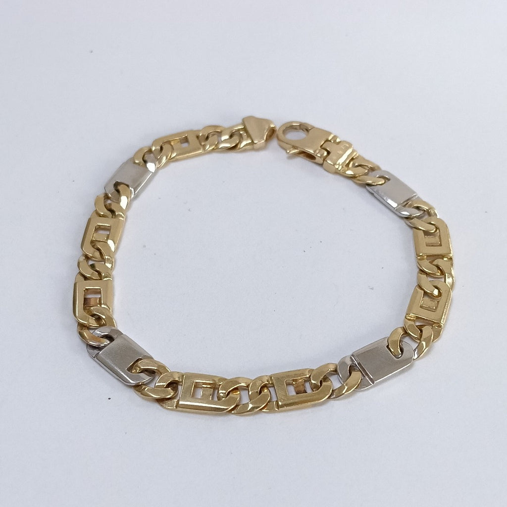 PULSERA ORO, ORO COMBINADO 14 K 21.8 GRMS (SEMINUEVO)
