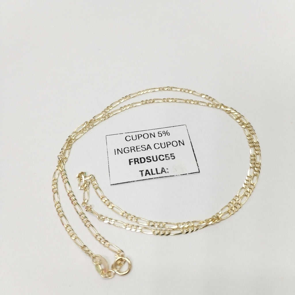 CADENAS TEJIDO 3X1 ORO 10K 50 CM 2.9 GR (NUEVO)
