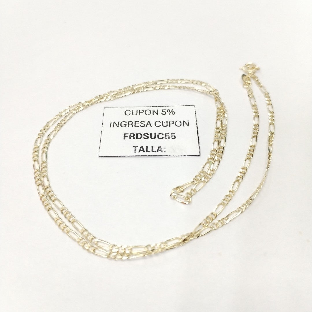 CADENAS TEJIDO 3X1 ORO 10K 55 CM 3.2 GR (NUEVO)