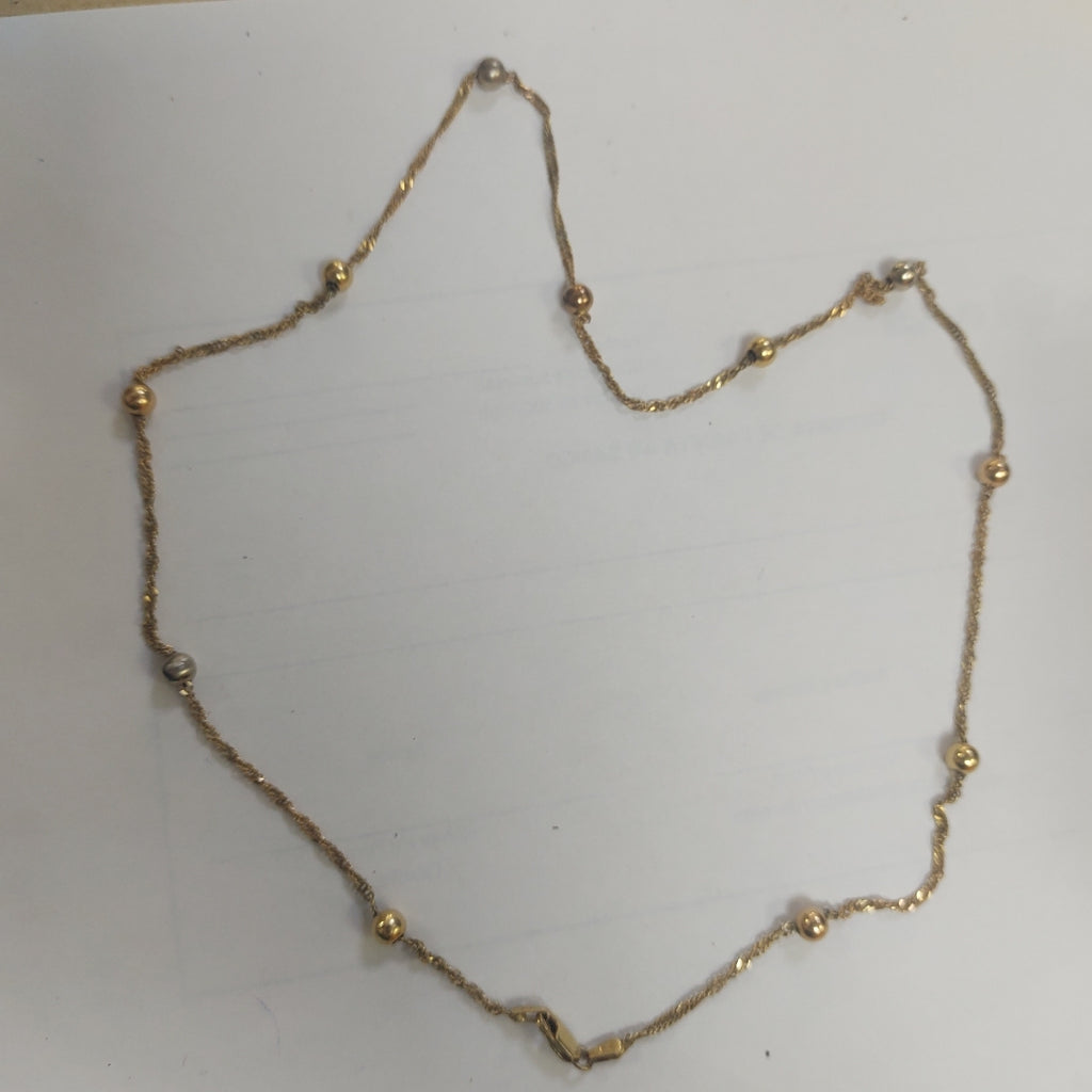 CADENA ORO COMBINADO 14 K 8,90 GRMS (SEMINUEVO)