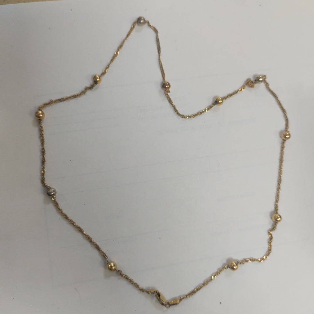 CADENA ORO COMBINADO 14 K 8,90 GRMS (SEMINUEVO)