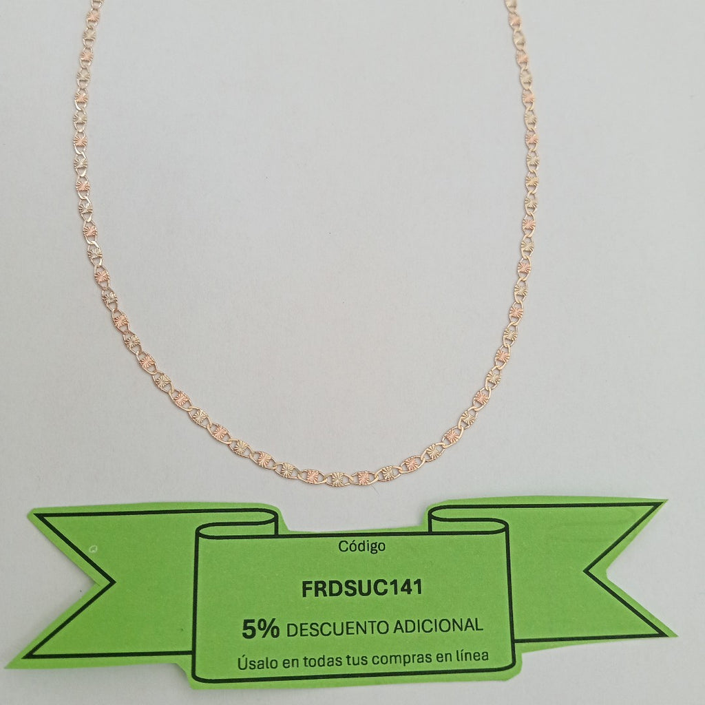 CADENAS TEJIDO GUCHI ORO 10K 60 CM 3.4 GR (NUEVO)