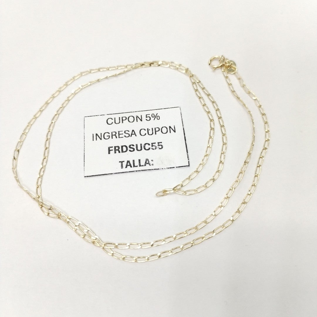 CADENAS TEJIDO ESLABONES ORO 10K 55 CM 1.9 GR (NUEVO)