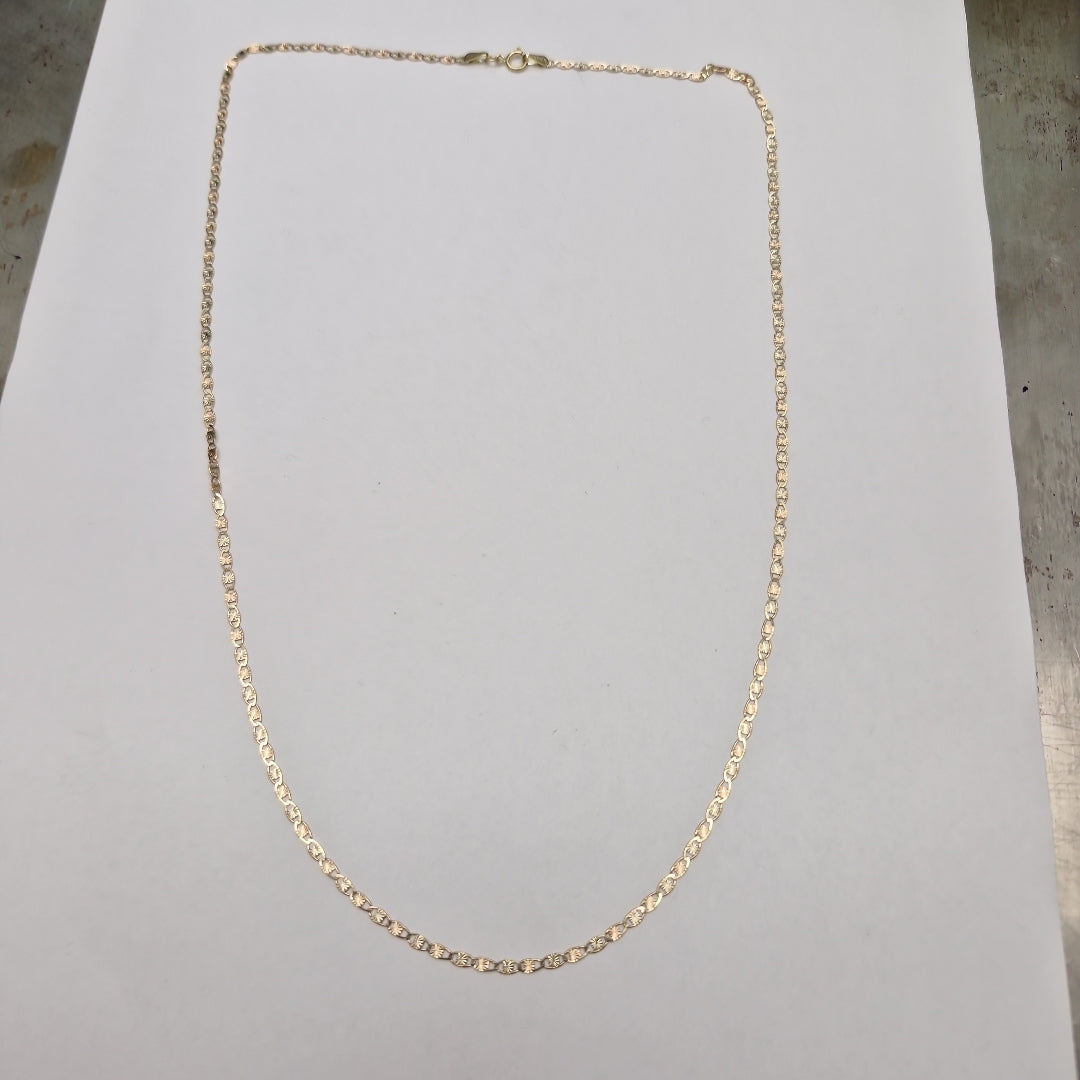 CADENAS TEJIDO GUCHI ORO 10K 60 CM 3.3 GR (NUEVO)