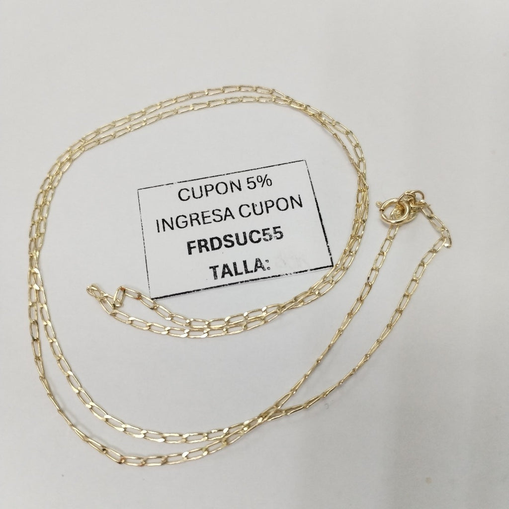 CADENAS TEJIDO ESLABONES ORO 10K 55 CM 1.9 GR (NUEVO)
