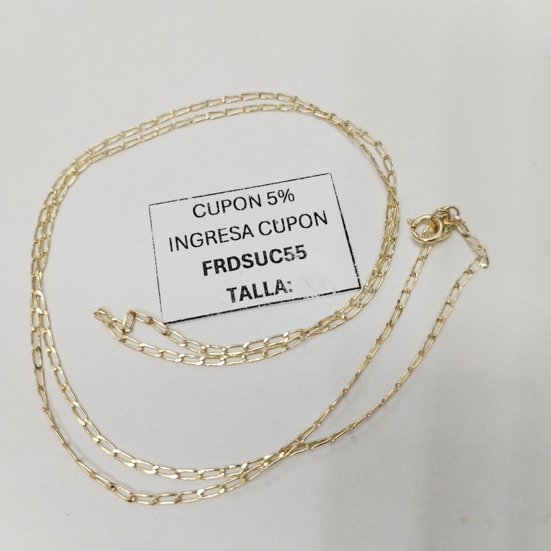 CADENAS TEJIDO ESLABONES ORO 10K 55 CM 1.9 GR (NUEVO)