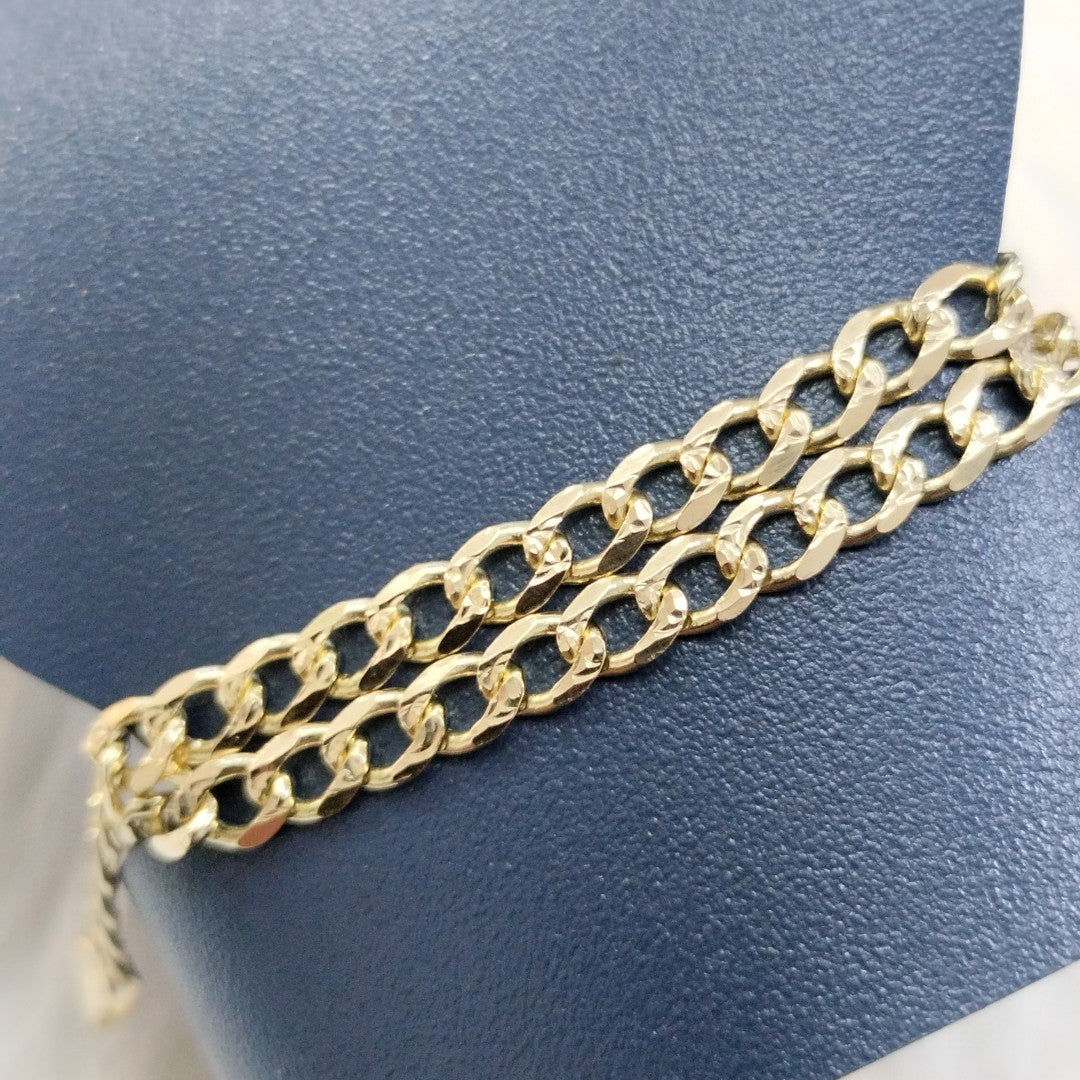 PULSERAS BARBADA ORO 14K 21 CM 5.3 GR (NUEVO)