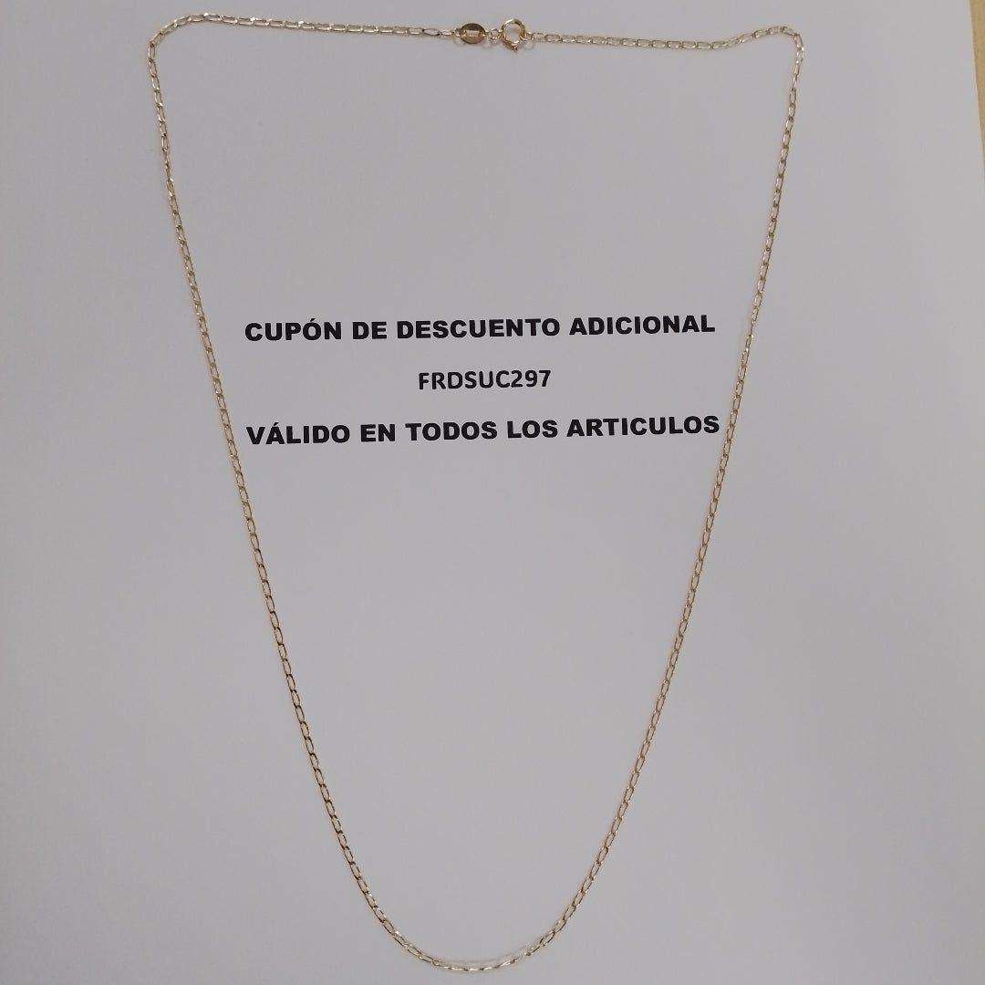 CADENAS TEJIDO ESLABONES ORO 10K 55 CM 1.9 GR (NUEVO)