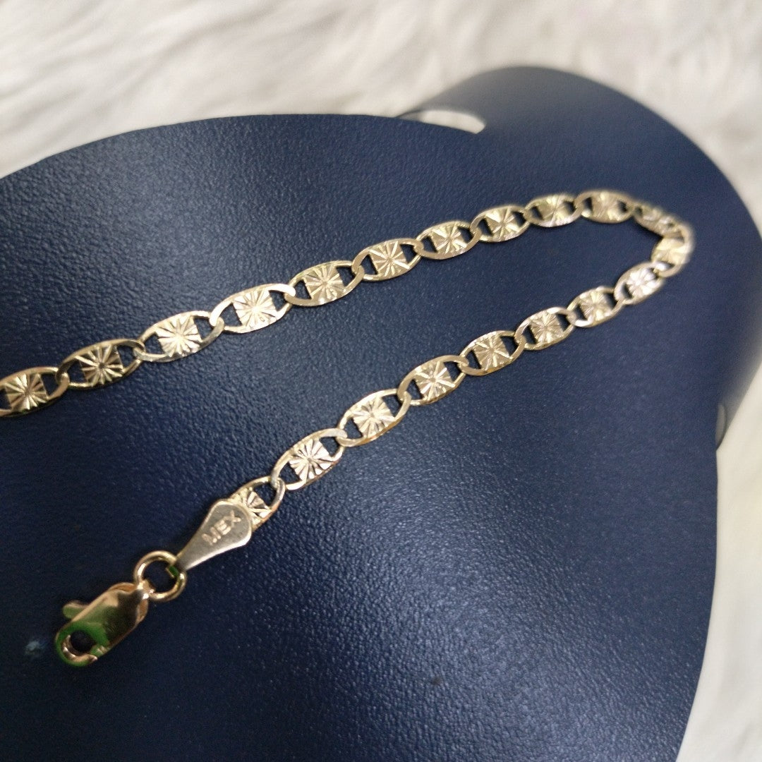 PULSERAS GUCHI ORO 14K 18 CM 2.8 GR (NUEVO)