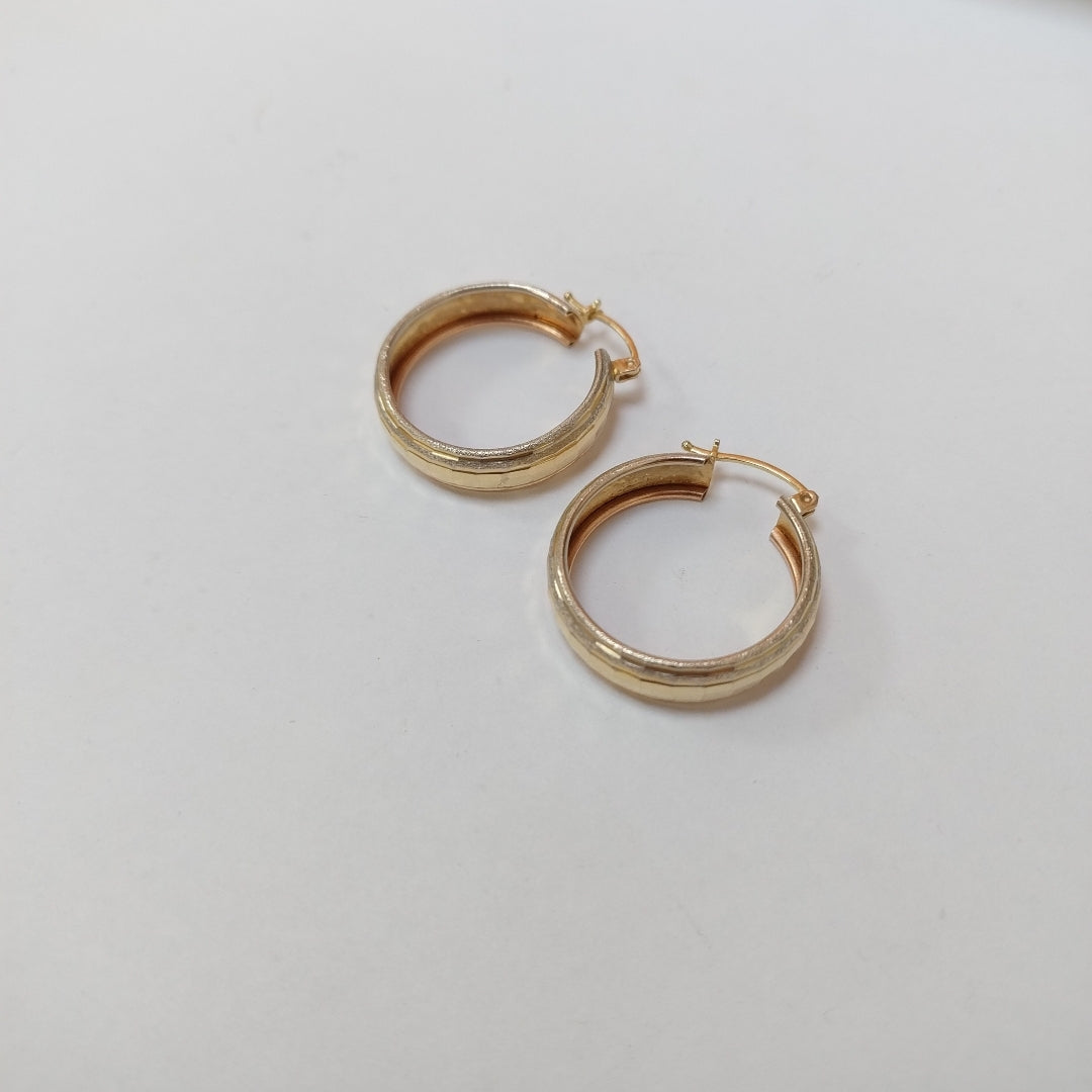 ARRACADAS PAR ORO 14 K 3,90 GRMS (SEMINUEVO)