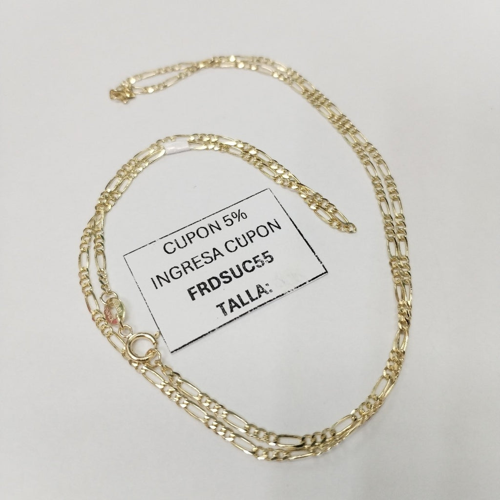 CADENAS TEJIDO 3X1 ORO 10K 55 CM 3.2 GR (NUEVO)
