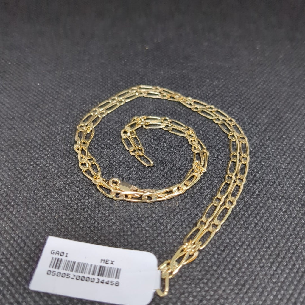 CADENAS 1X1 ORO 14K 55 CM 7.5 GR (NUEVO)