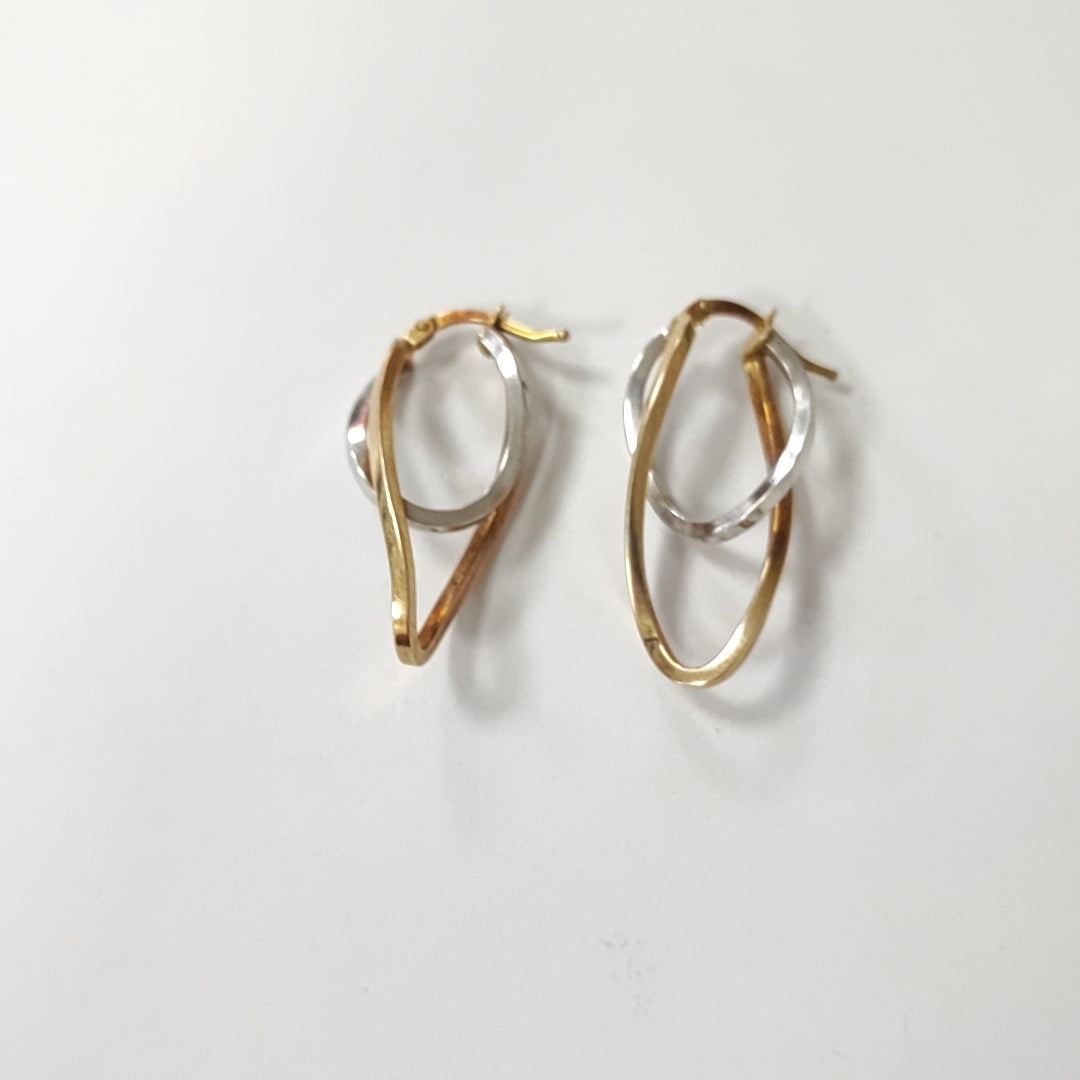 ARRACADAS PAR ORO COMBINADO 10 K 2 GRMS (SEMINUEVO)