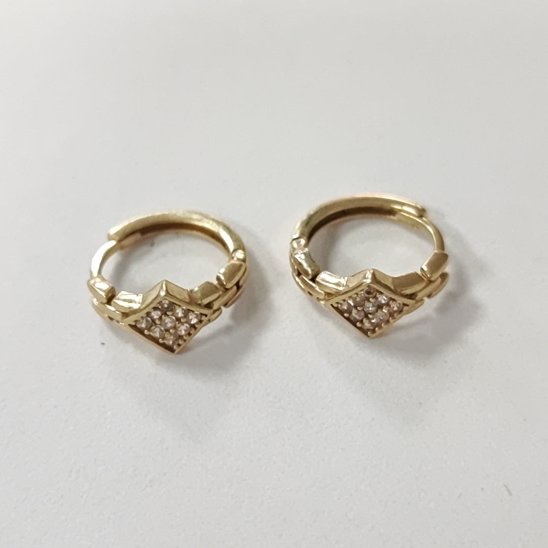 ARRACADAS PAR ORO 10 K 2.3 GRMS (SEMINUEVO)
