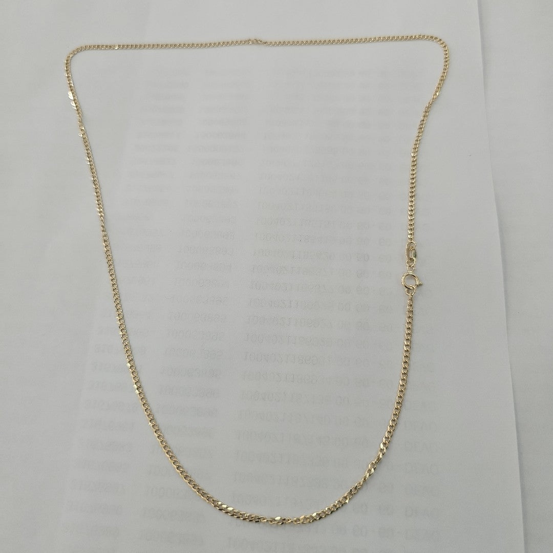 CADENAS TEJIDO BARBADA ORO 10K 50 CM 3.5 GR (NUEVO)