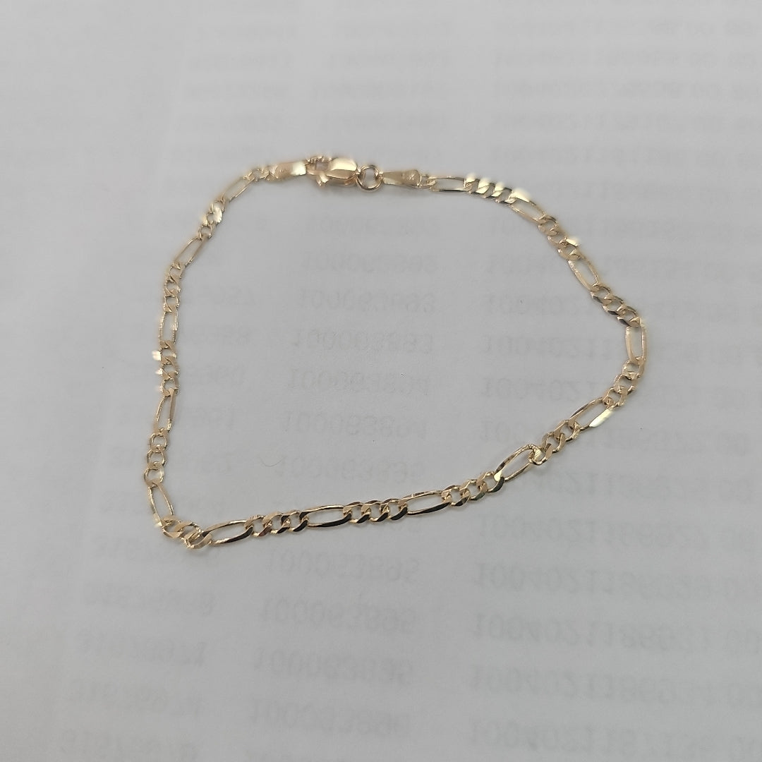 PULSERAS 3X1 ORO 14K 18 CM 1.8 GR (NUEVO)