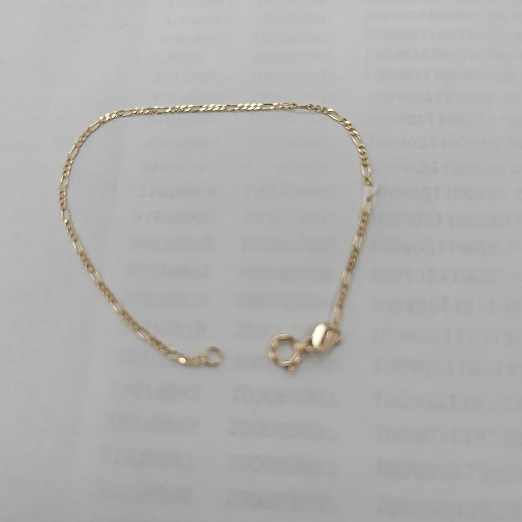 PULSERAS TEJIDO 3X1 ORO 14K 16 CM 0.9 GR (NUEVO)