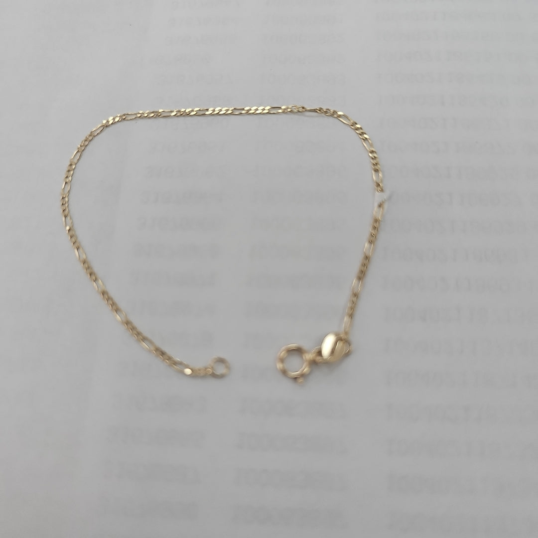 PULSERAS TEJIDO 3X1 ORO 14K 16 CM 0.9 GR (NUEVO)